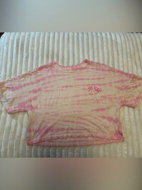 PINK Victoria's Secret Pink Tie-Dye Crop Tee